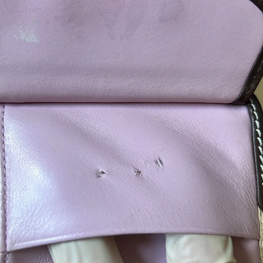 Coach Gigi Legacy Parchment-Dk Brown Spectator Vachetta Leather Tote+Wallet SET - Picture 12 of 14